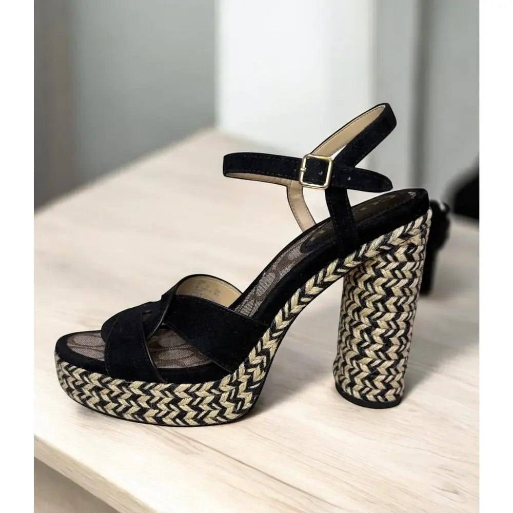 Coach C2314 Talina Platform Sandal Size 8B